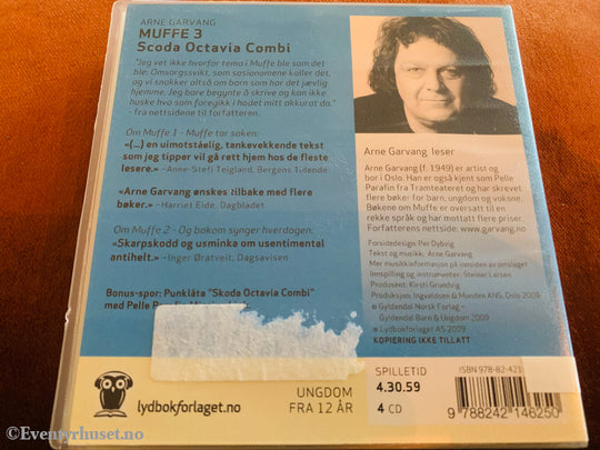 Arne Garvang. Muffe 3: Skoda Octavia Combi. 2006. Lydbok på CD.