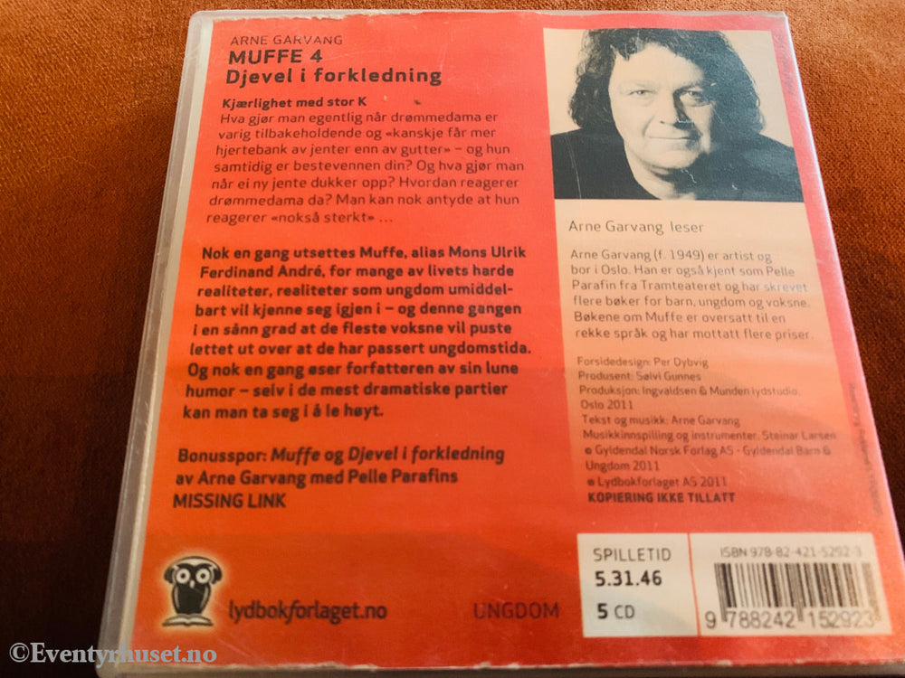 Arne Garvang. Muffe 4: Djevel i forkledning. 2008. Lydbok på CD.