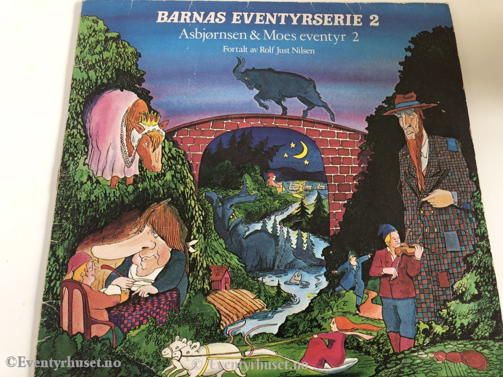 Asbjørnsen & Moe. 1980. Barnas Eventyrserie 2. Fortalt Av Rolf Just Nilsen. Lp. Lp Plate