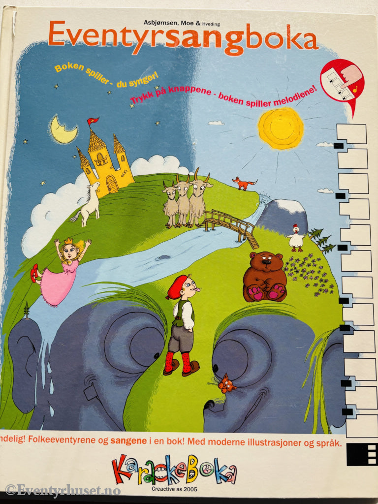 Asbjørnsen, Moe og Hveding. Eventyrsangboka. 2005. Barnebok.
