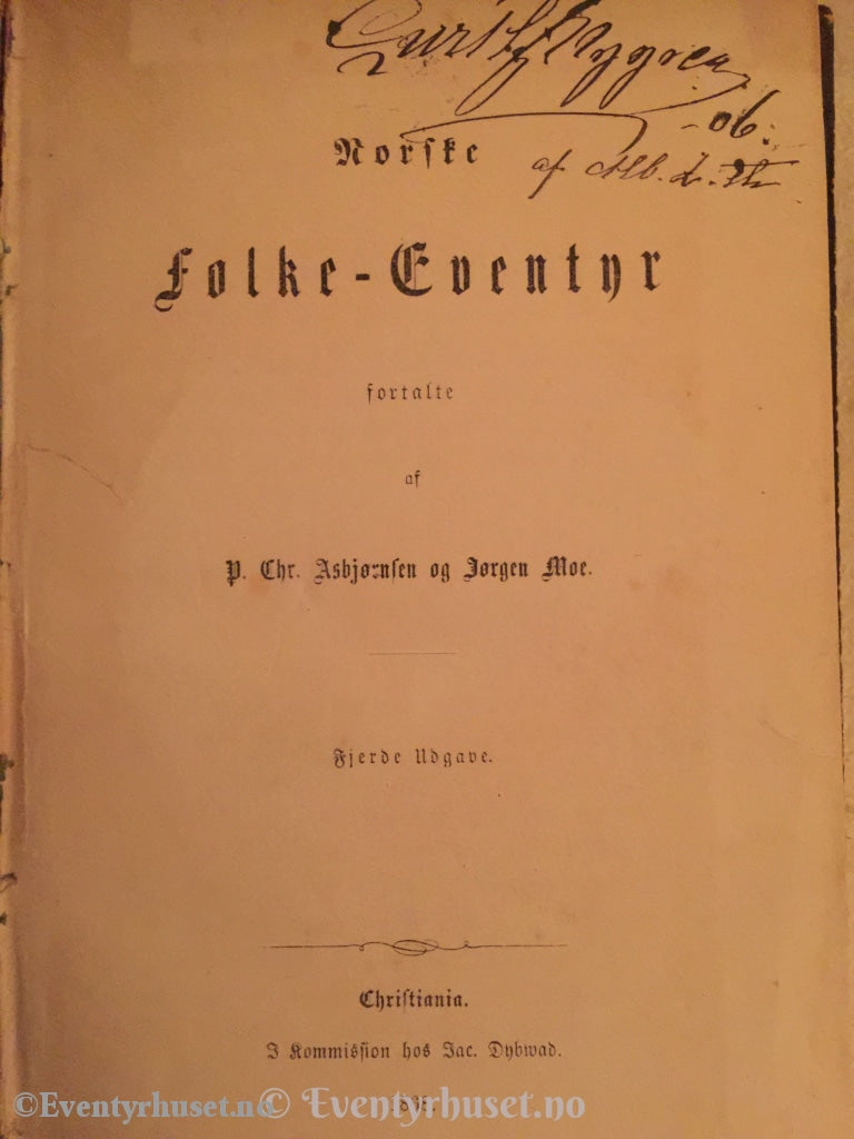 Asbjørnsen Og Moe. 1868. Norske Folkeeventyr. Eventyrbok