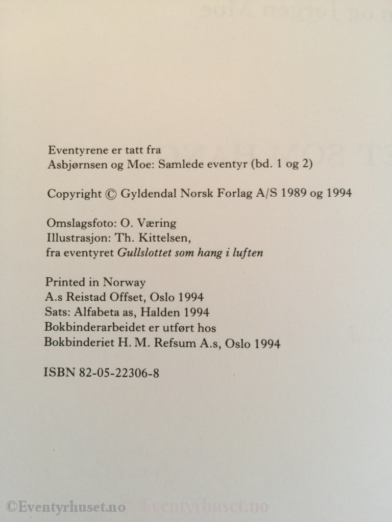 Asbjørnsen Og Moe. 1993. Det Var En Gang - 3. Gullslottet Som Hang I Luften Andre Eventyr.