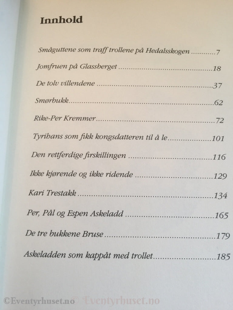 Asbjørnsen Og Moe. 1994. Libris Utvalgte Eventyr. Eventyrbok