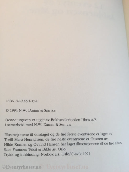 Asbjørnsen Og Moe. 1994. Libris Utvalgte Eventyr. Eventyrbok
