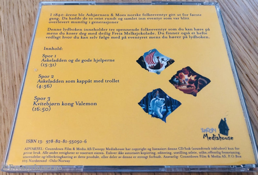 Asbjørnsen Og Moe. Norske Folkeeventyr. Cd. Kassettbok