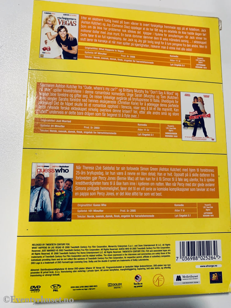 Ashton Kutcher Collection. Dvd Samleboks.