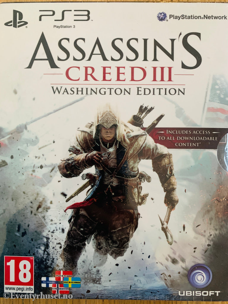 Assassin's Creed III: Washington Edition. PS3. Ny i plast!
