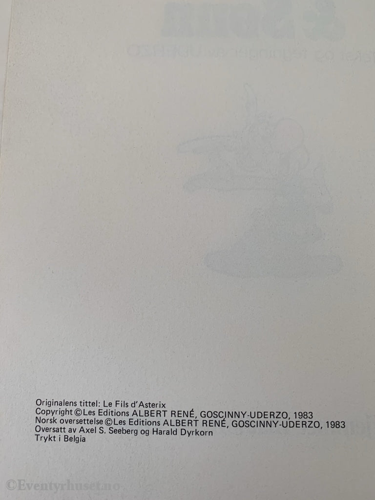 Asterix Album Nr. 27. Og Sønn. 1983. Tegneseriealbum