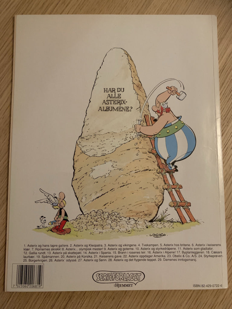 Asterix - Damenes Inntogsmarsj. 1991. Tegneseriealbum