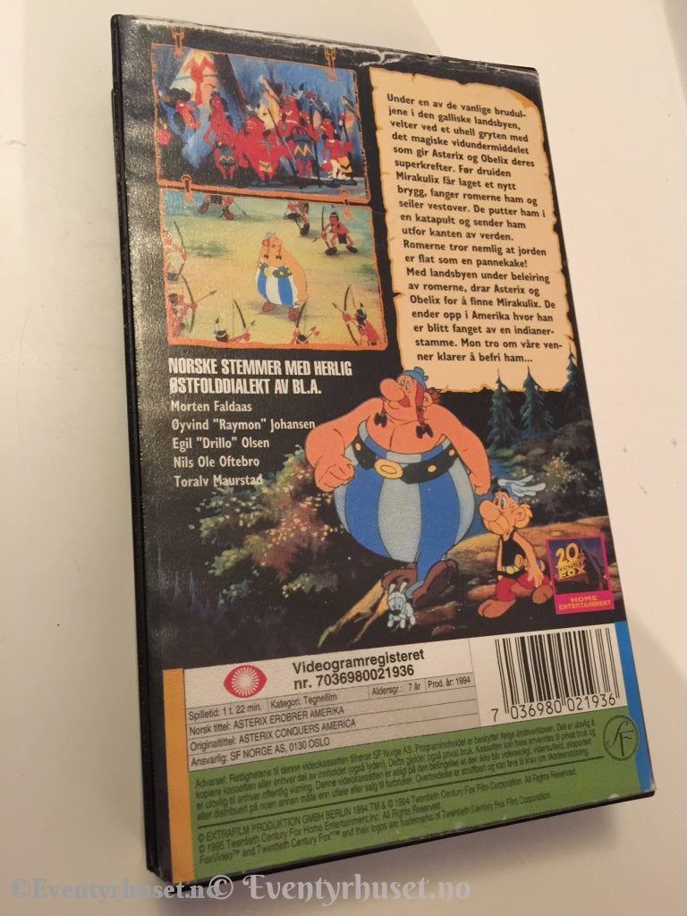 Asterix Erobrer Amerika. 1994. Vhs. Vhs