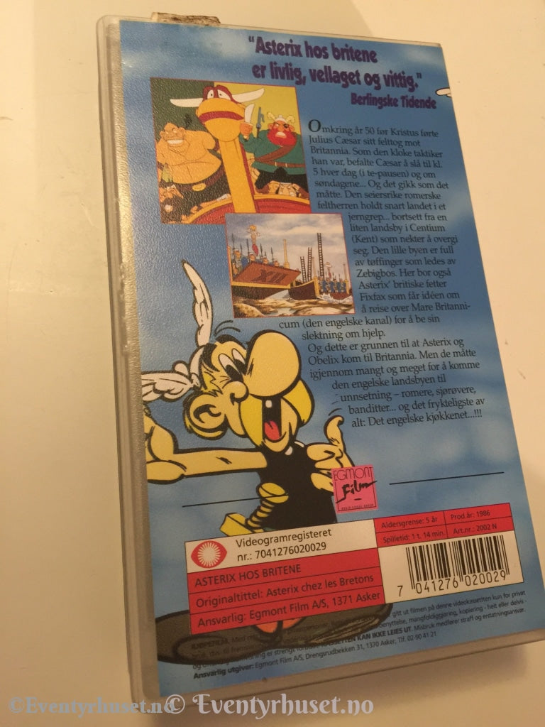 Asterix Hos Britene. 1986. Vhs. Vhs