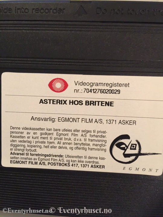 Asterix Hos Britene. 1986. Vhs. Vhs