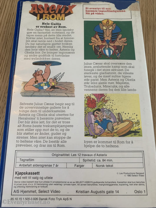 Asterix I Rom. 1983. Vhs Big Box.