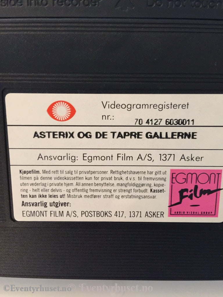 Asterix - Og De Tapre Gallerne. 1982. Vhs