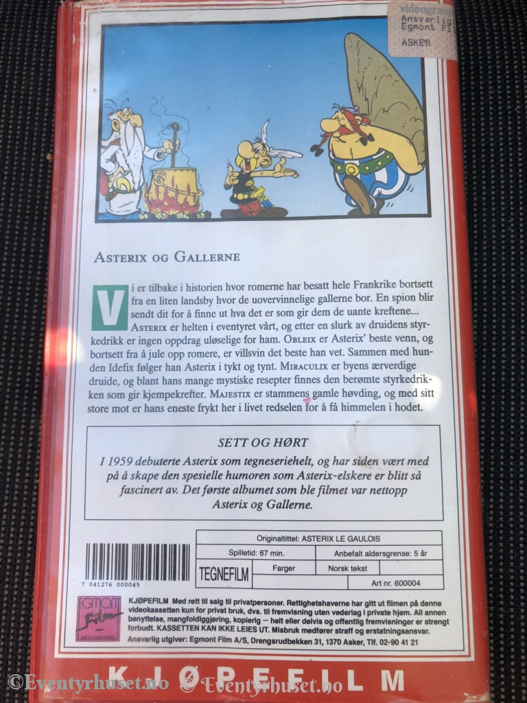 Asterix Og Gallerne. Vhs. Vhs