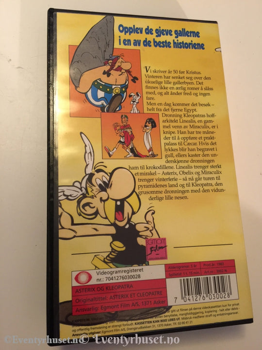 Asterix Og Kleopatra. 1983. Vhs. Vhs