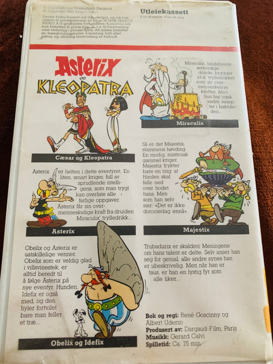 Asterix og Kleopatra. VHS. VHS Big Box