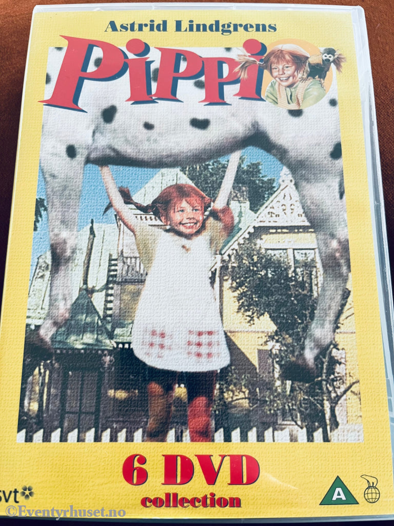 Astrid Lindgren. 1969. Pippi. 6 X Dvd Samleboks.