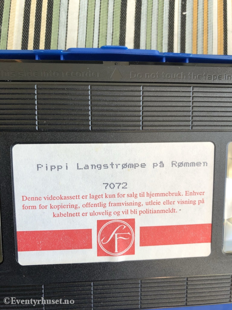 Astrid Lindgren. 1970. Pippi Langstrømpe På Rømmen. Vhs. Vhs