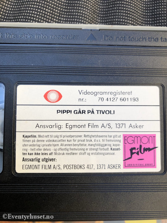 Astrid Lindgren. 1972. Pippi Langstrømpe Går På Tivoli. Vhs. Vhs