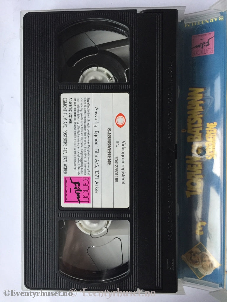 Astrid Lindgren. 1975. Tjorven Og Båtsmann. Vi På Saltkråkan. Sjørøverene. Vhs. Vhs