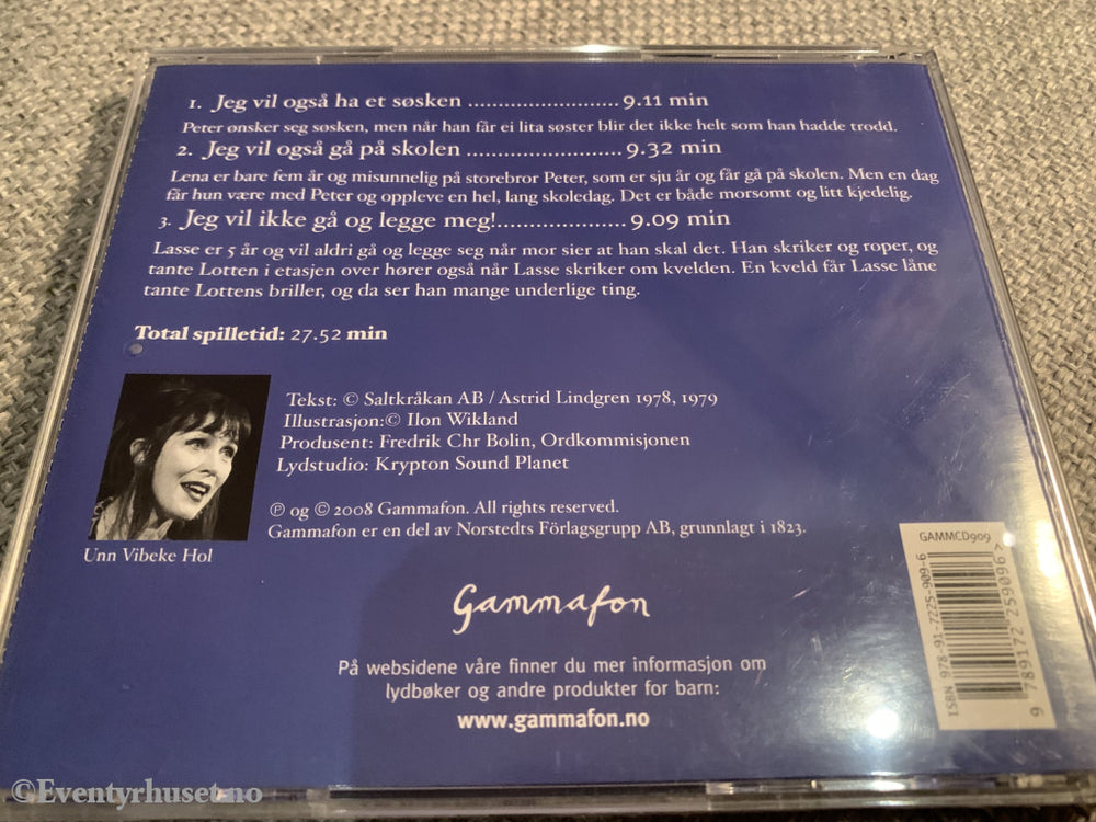 Astrid Lindgren. 1978/2008. Jeg Vil Også Ha Søsken Mfl. Cd. Cd