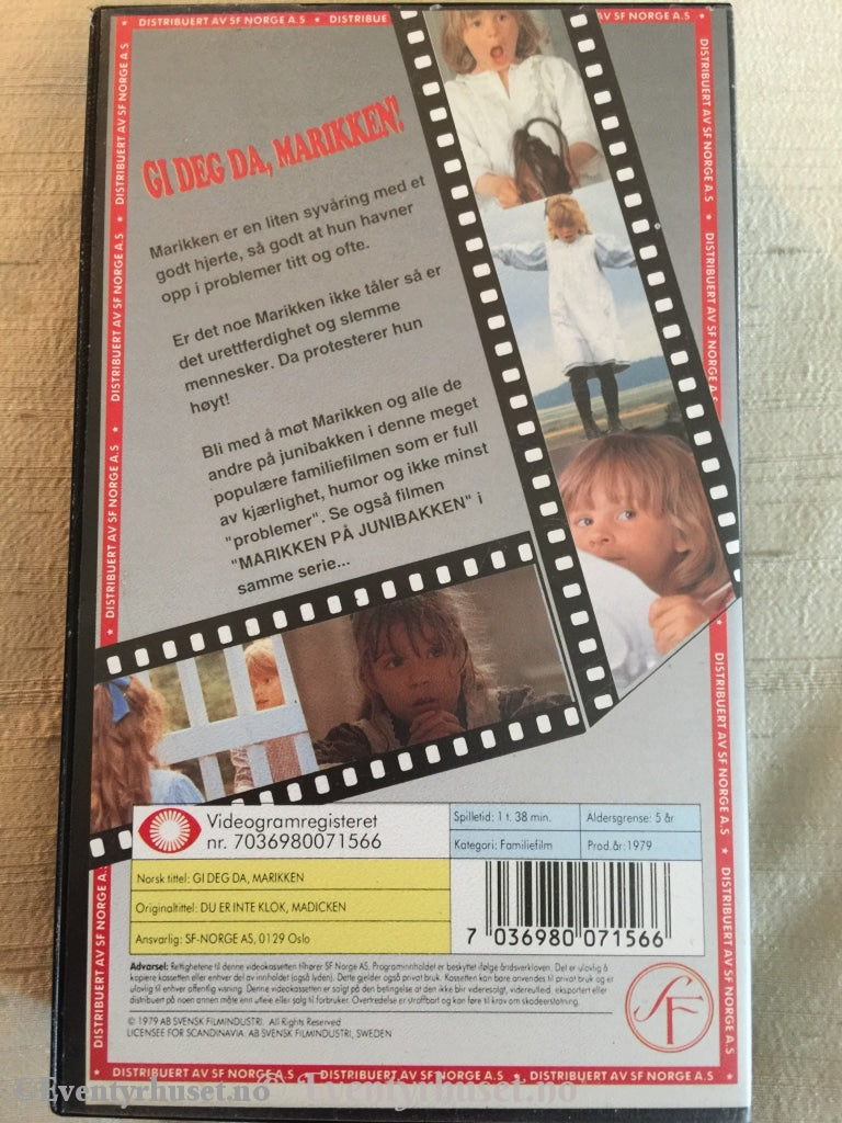 Astrid Lindgren. 1979. Gi Deg Da Marikken! Vhs. Vhs