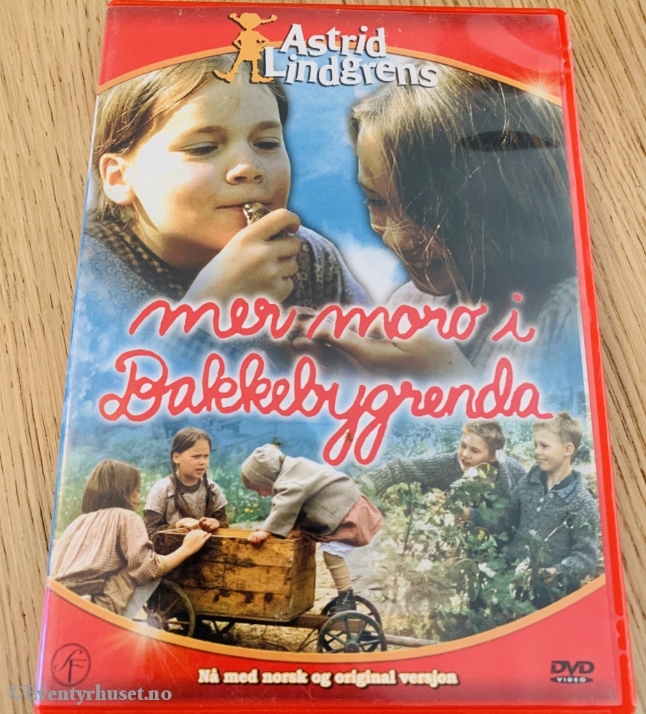 Astrid Lindgren. 1986. Mer Moro I Bakkebygrenda. Dvd. Dvd
