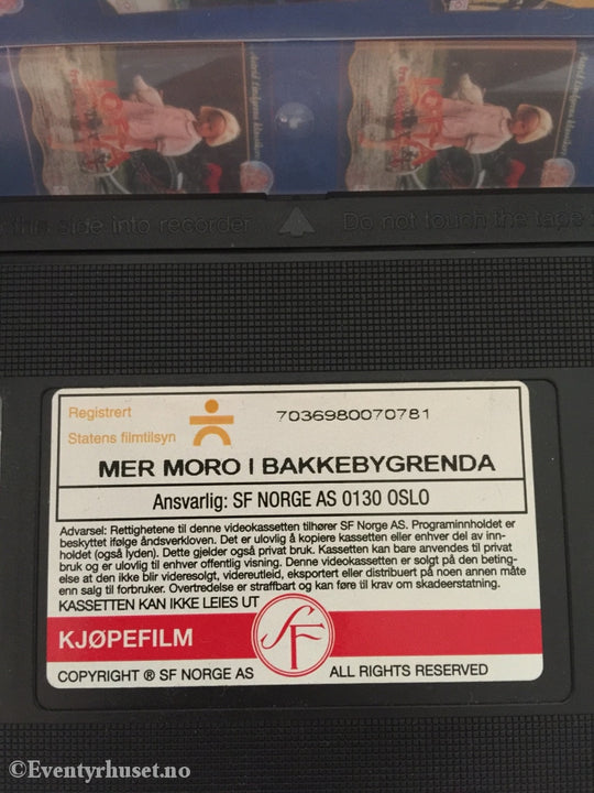 Astrid Lindgren. 1986. Mer Moro I Bakkebygrenda. Lindgrens Klassikere. Vhs. Vhs