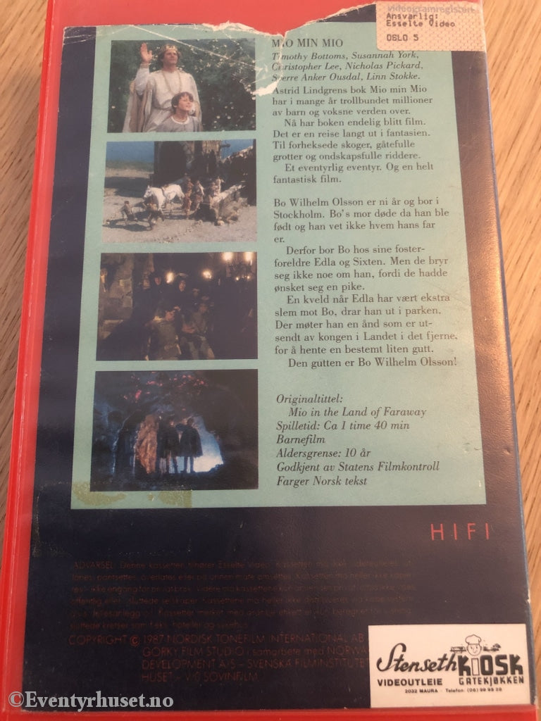Astrid Lindgren. 1987. Mio Min Mio. Vhs Big Box.