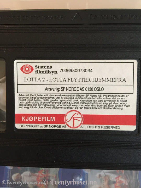 Astrid Lindgren. 1993. Lotta 2. Vhs. Vhs