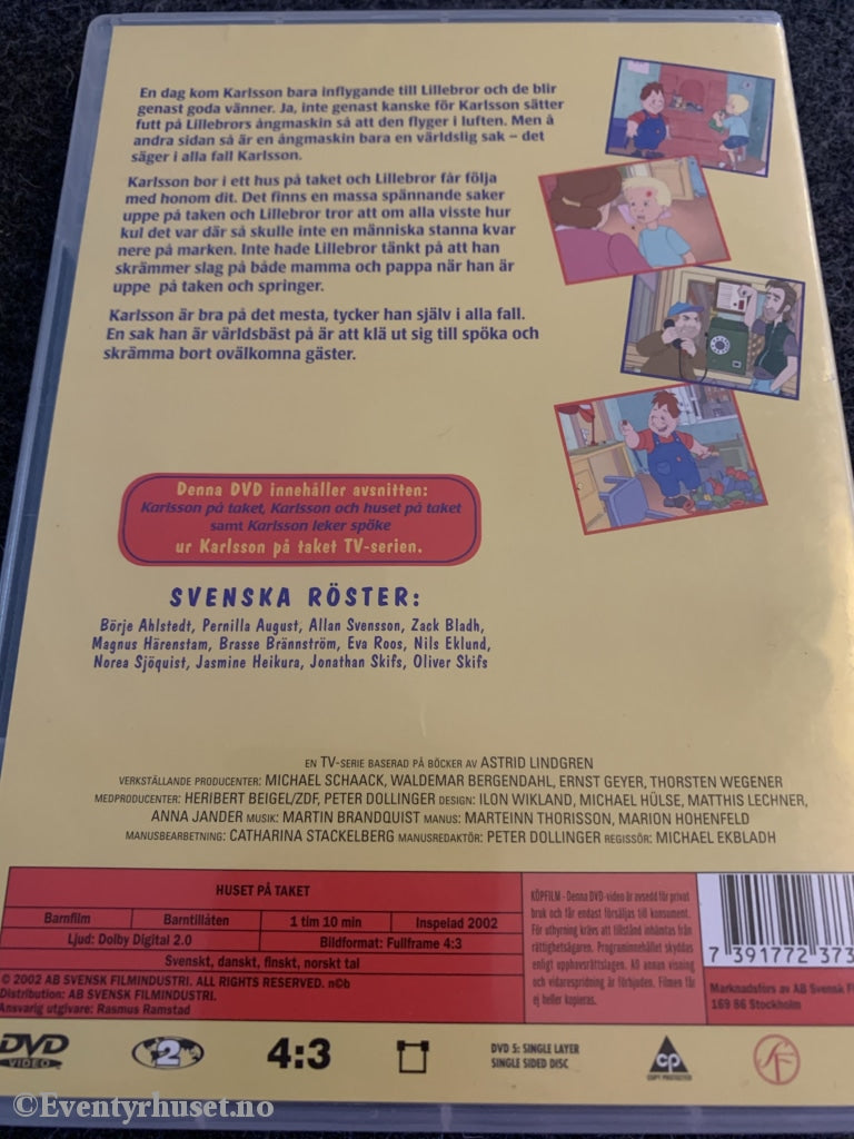 Astrid Lindgren. 2002. Karlsson På Taket. Huset Dvd. Dvd