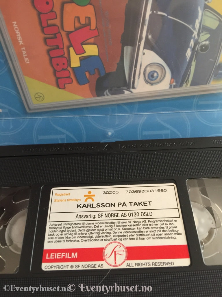 Astrid Lindgren. 2002. Karlsson På Taket. Vhs. Vhs