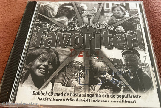 Astrid Lindgren. 2002. Astrid Lindgrens favoriter! Del 1. Lydbok på CD.