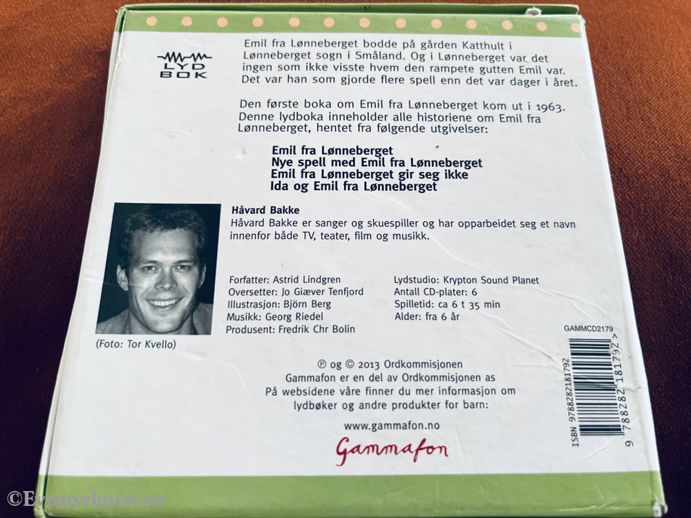 Astrid Lindgren. Emil Fra Lønneberget - Komplett Samling. Lydbok På 6 Cd.