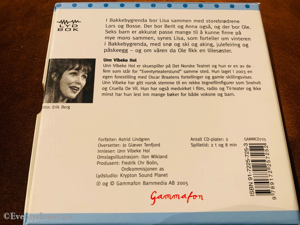 Astrid Lindgren. Mye Moro I Bakkebygrenda. Lydbok På 2 Cd.