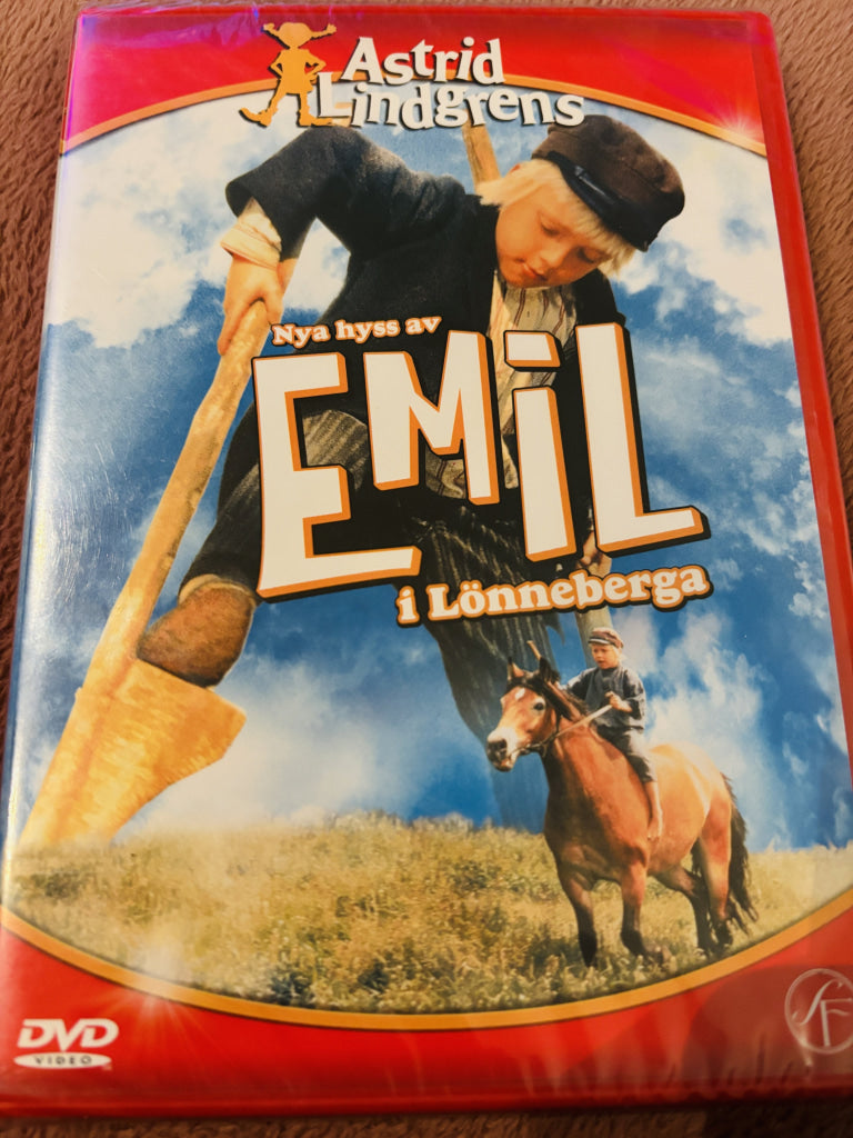 Astrid Lindgren. Nya hyss av Emil i Lönneberga. DVD. Ny i plast!