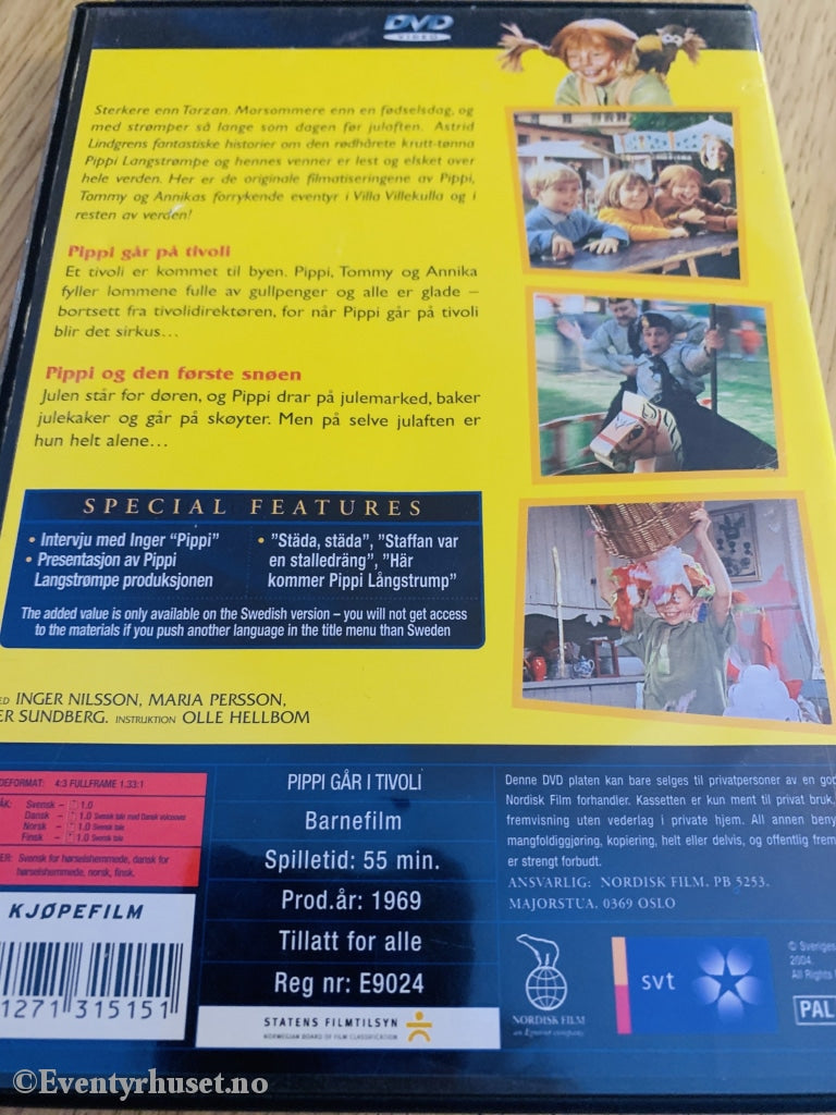 Astrid Lindgren. Pippi 3: Og Den Første Snøen Mfl. Dvd. Dvd