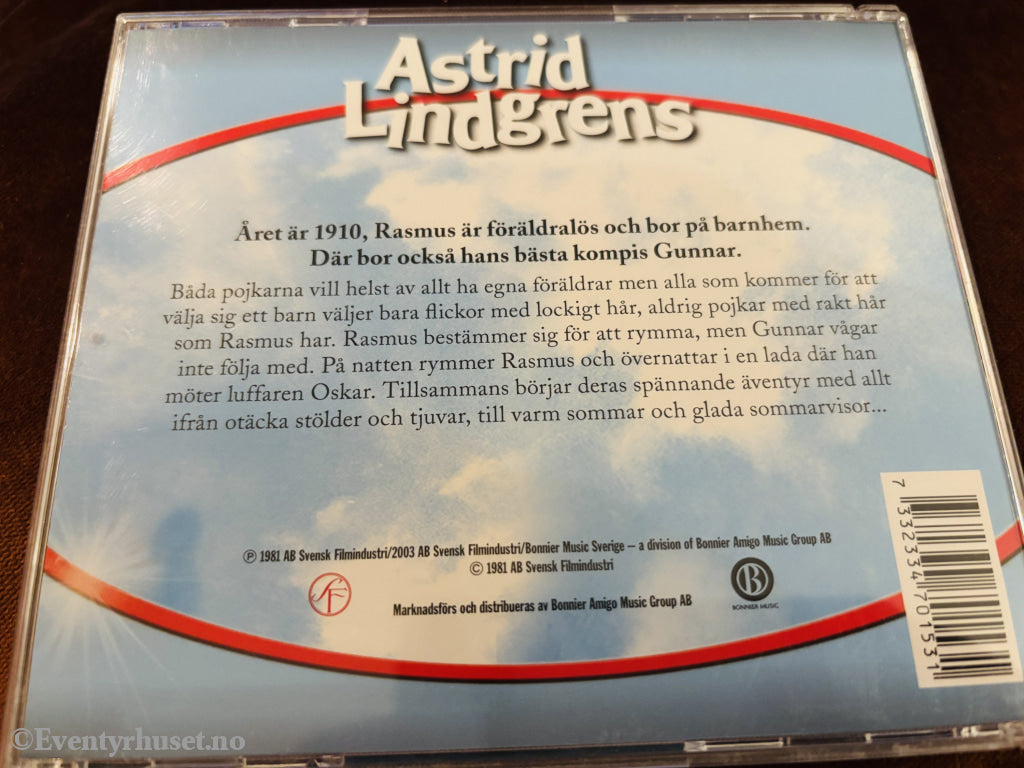 Astrid Lindgren - Rasmus på luffen. CD.