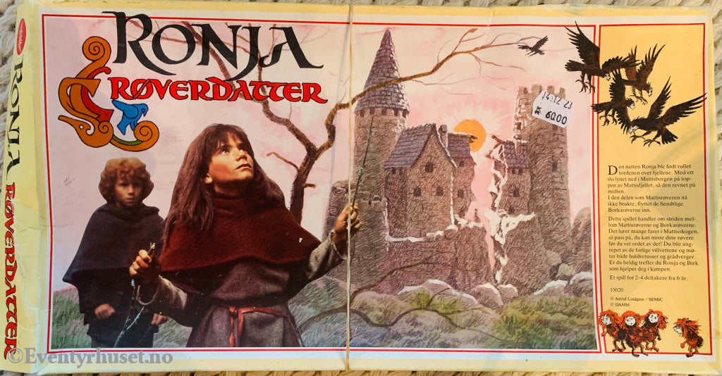 Astrid Lindgren. Ronja Røverdatter. Brettspill. Brettspill