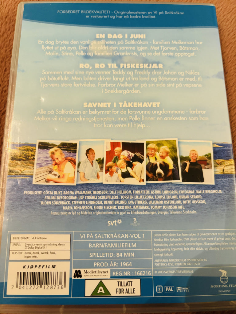 Astrid Lindgren. Vi på Saltkråkan. DVD.