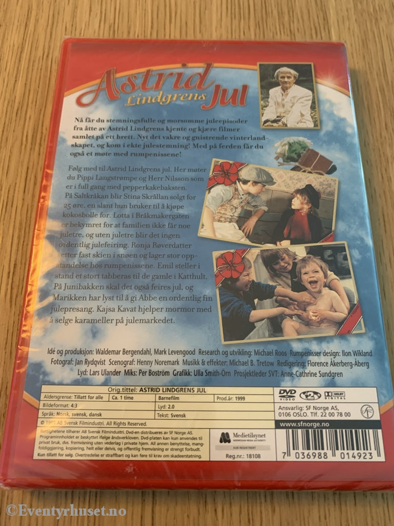 Astrid Lindgrens Jul. Dvd Ny I Plast!