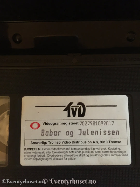 Babar Og Julenissen. 1993. Vhs. Vhs