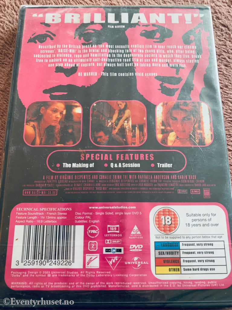 Baise-Moi (2000). DVD. Ny i plast!