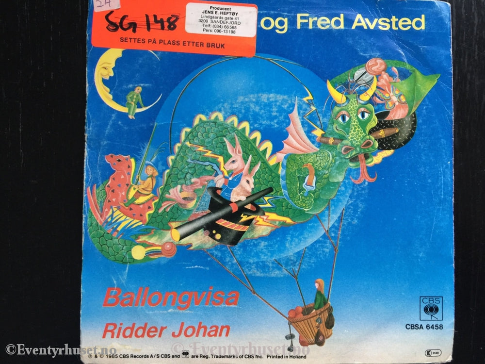 Ballongvisa. Ridder Johan. 1985. Ep. Ep