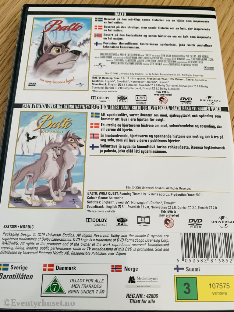 Balto. Dvd Samleboks.