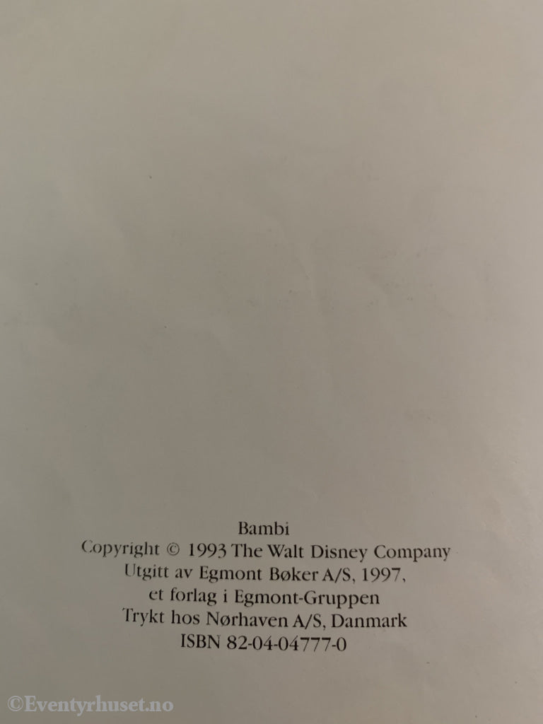 Bambi. 1993/97. Fortelling