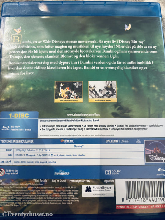 Bambi. Blu-ray.