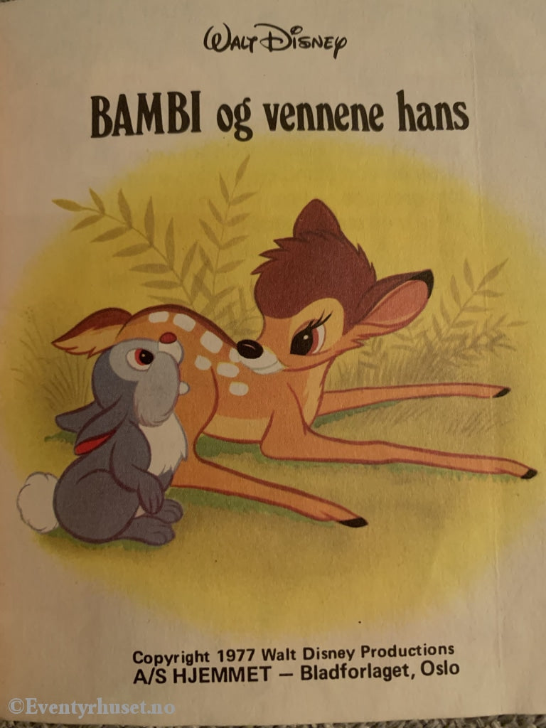 Bambi Og Vennene Hans (Disneys Minni Bøker). 1977. Fortelling