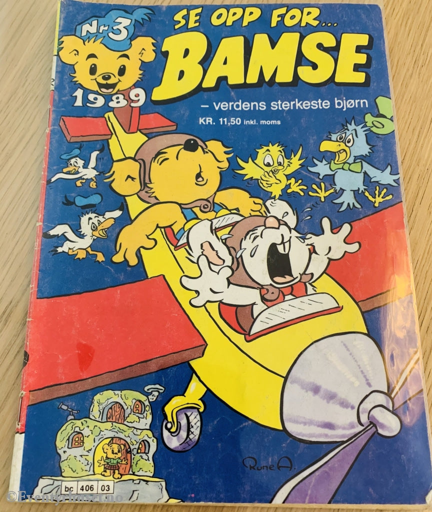 Bamse. 03/1989. Tegneserieblad